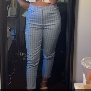 Blue/white dress pants